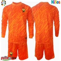 Camiseta Francia Portero Visitante Equipación para niños Eurocopa 2024 manga larga (+ pantalones cortos)